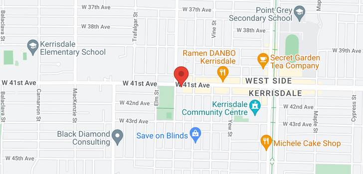 map of 2492 W 41ST AVENUE